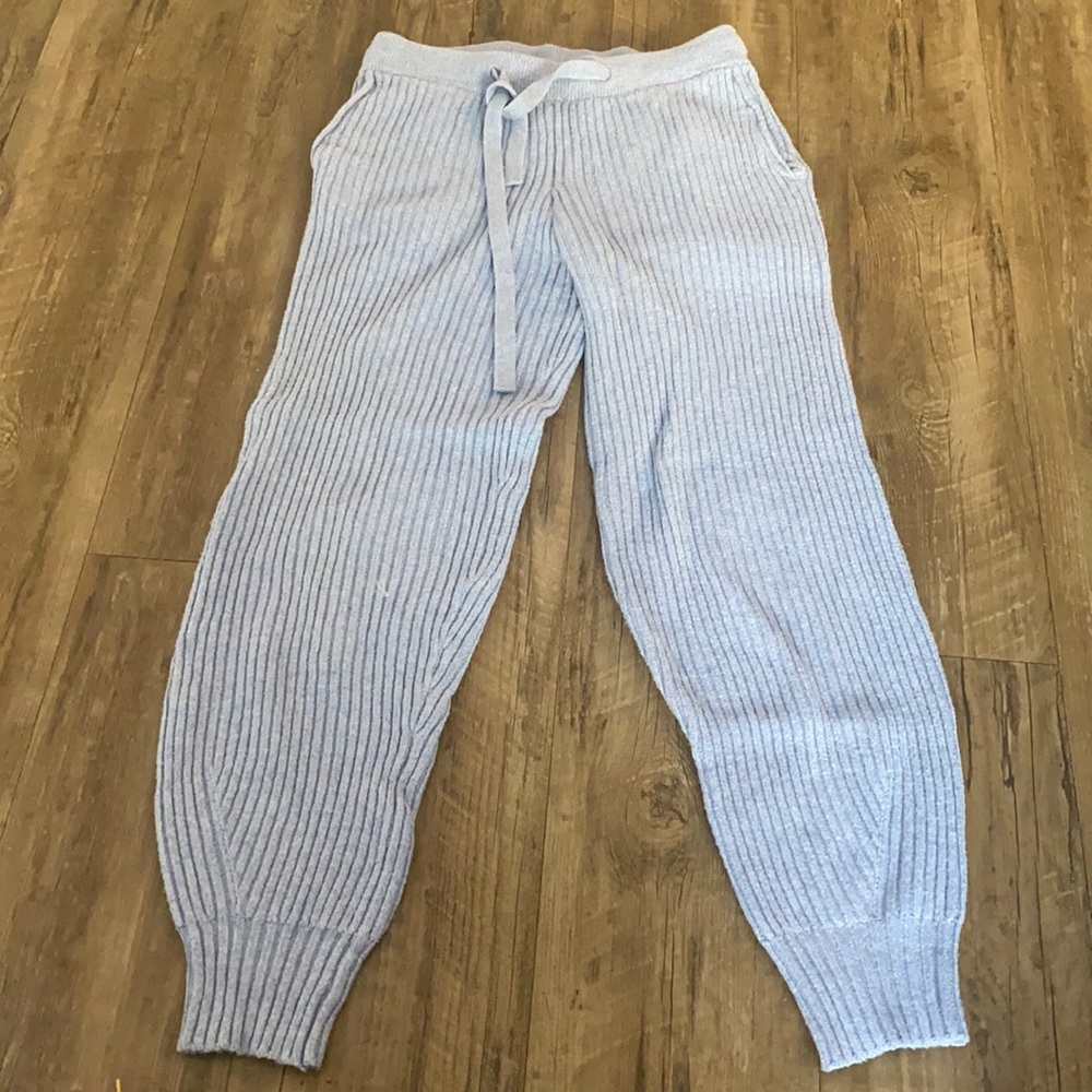 Baby Blue knit sweat pants